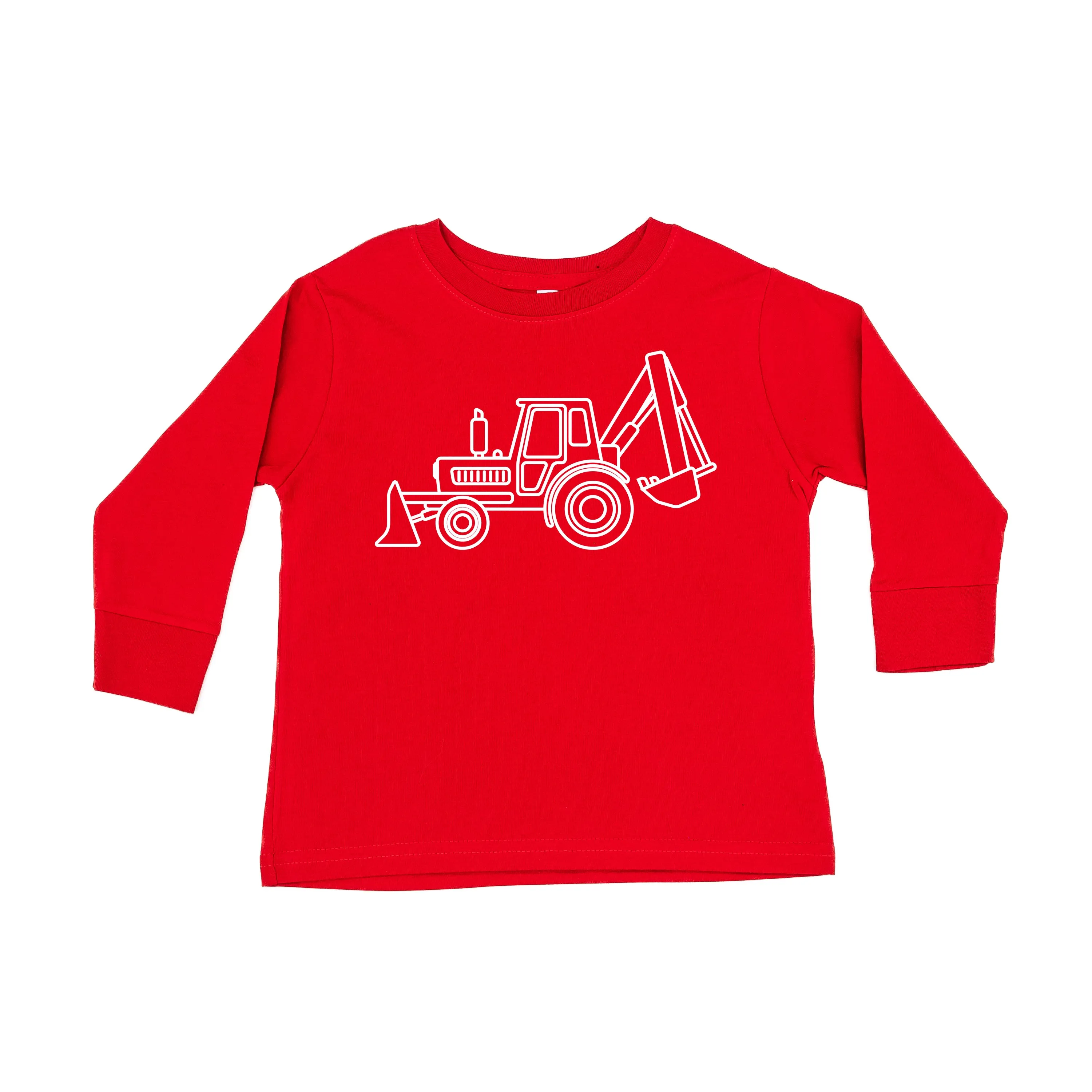 BACKHOE - Minimalist Design - Long Sleeve Child Shirt