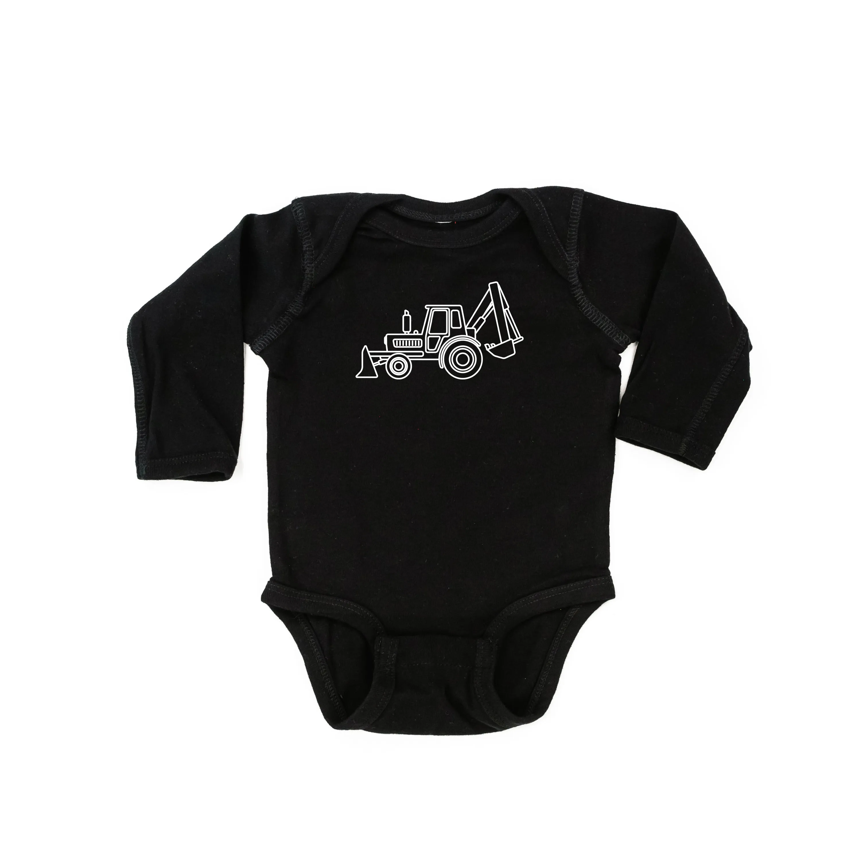 BACKHOE - Minimalist Design - Long Sleeve Child Shirt