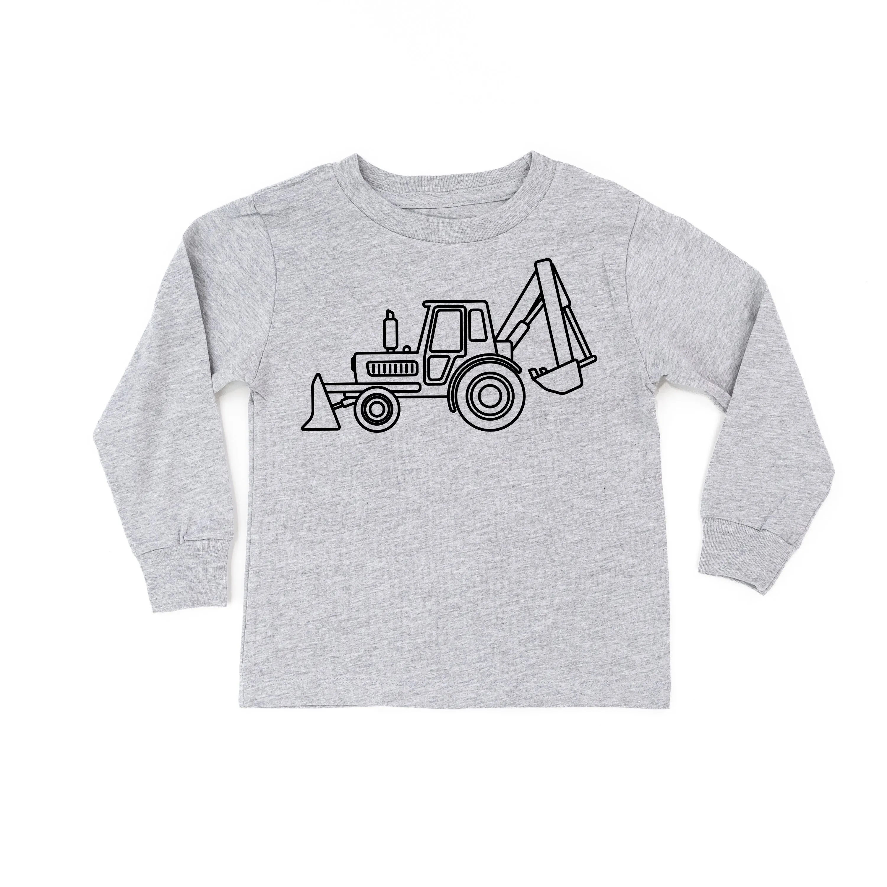 BACKHOE - Minimalist Design - Long Sleeve Child Shirt