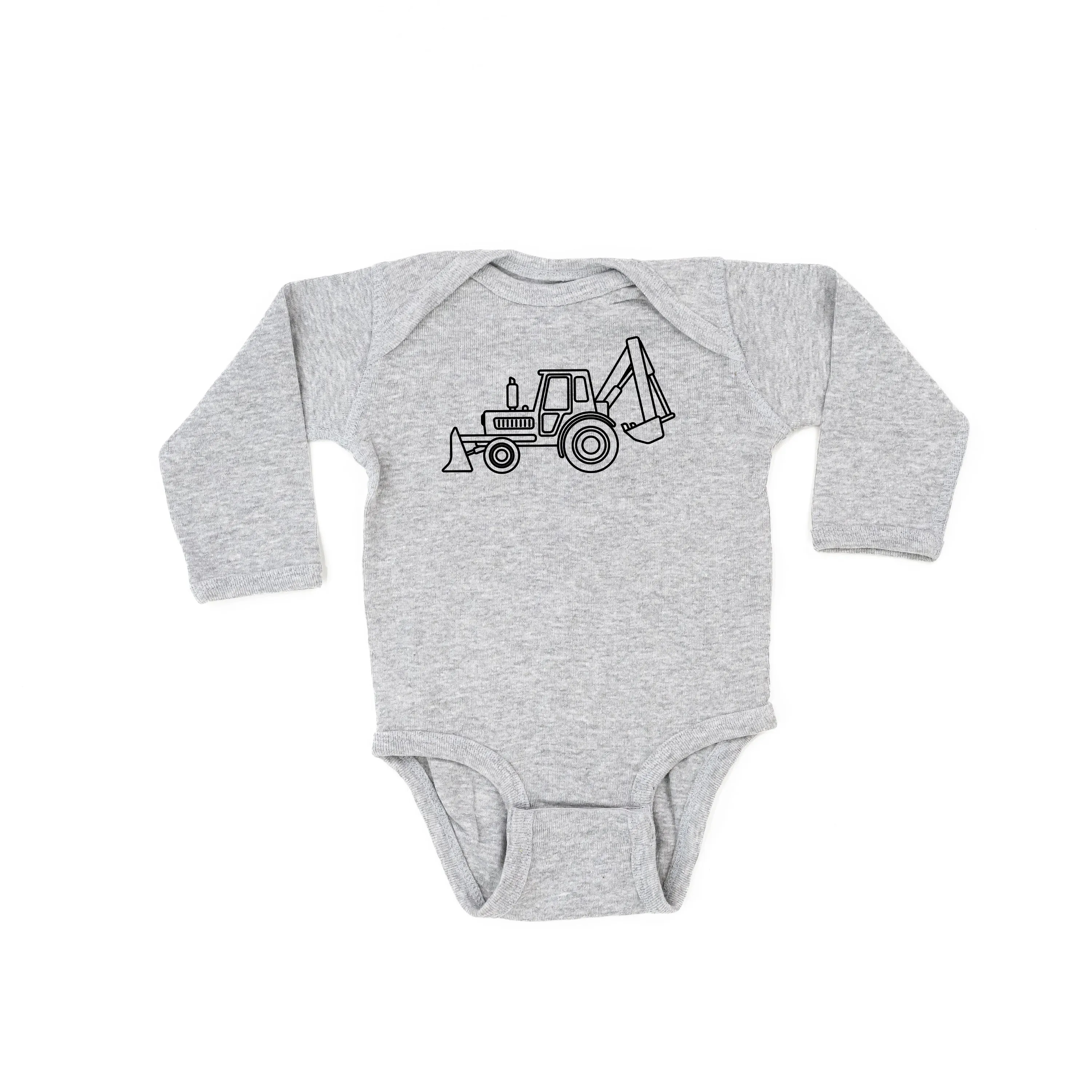 BACKHOE - Minimalist Design - Long Sleeve Child Shirt