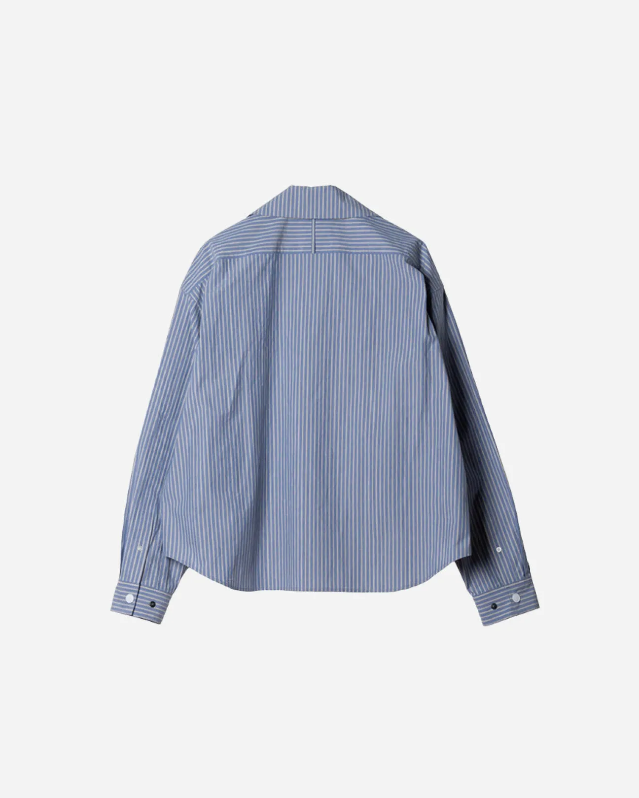 COTTON STRIPE RIDERS SHIRT .09【CLASSIC BLUE】