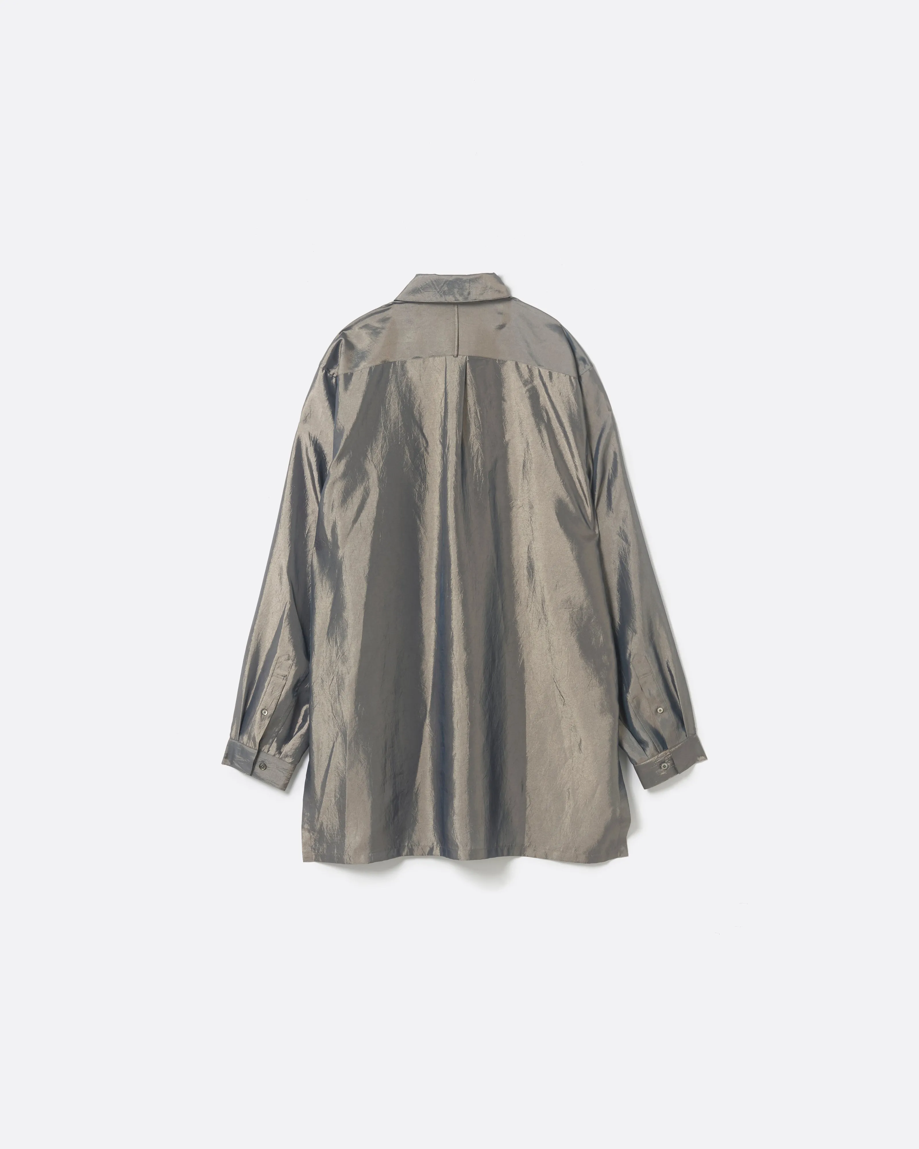 IRIDESCENT SEAM POCKET SHIRT .11 【GLOSS BEIGE】