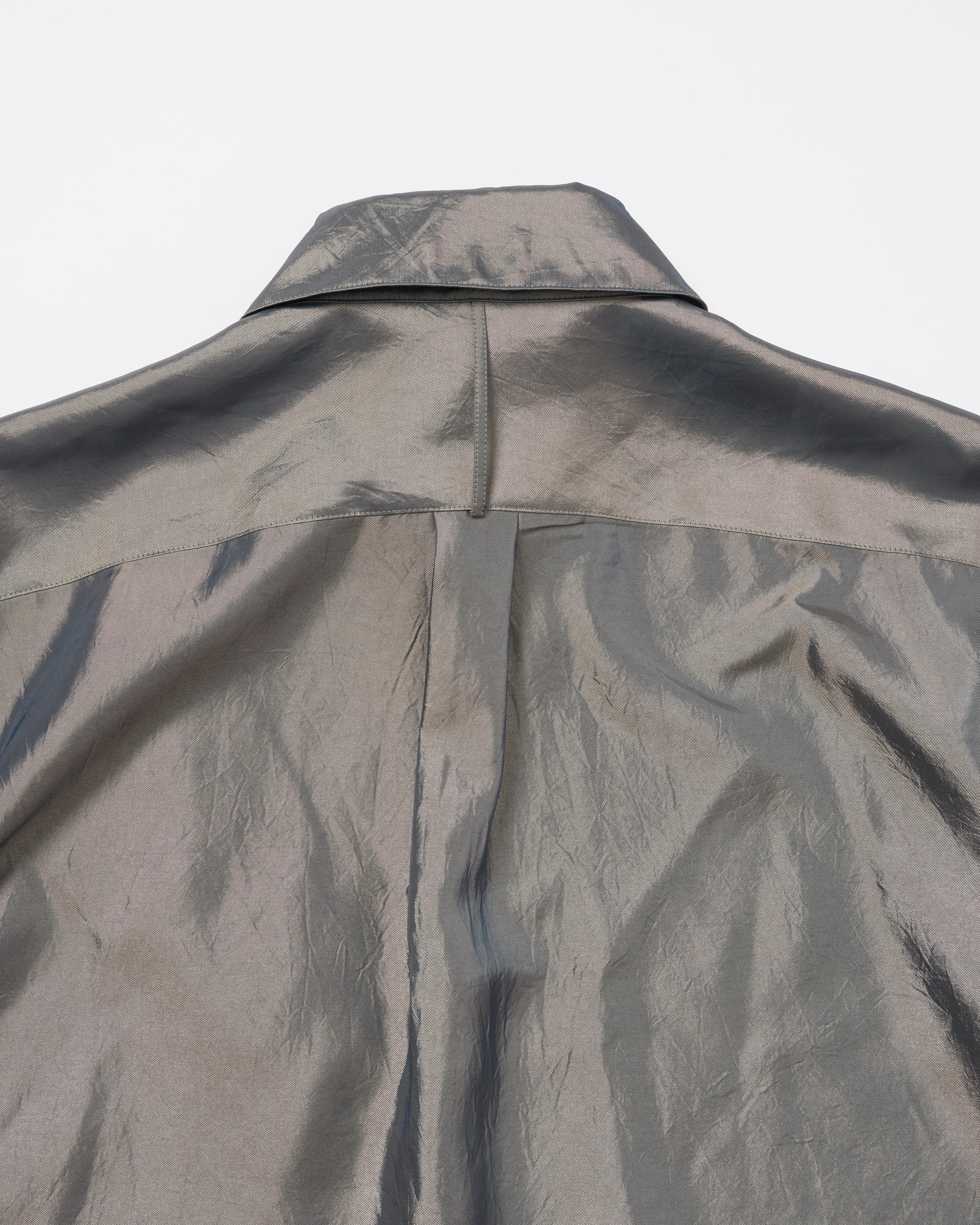 IRIDESCENT SEAM POCKET SHIRT .11 【GLOSS BEIGE】